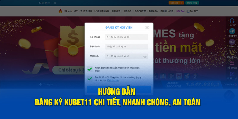 Hướng dẫn đăng ký Kubet11